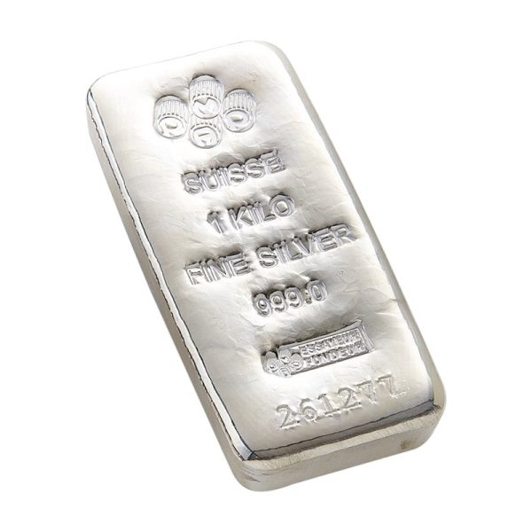 PAMP Silver Cast Bar 1kg with Certificate - Bullion Now