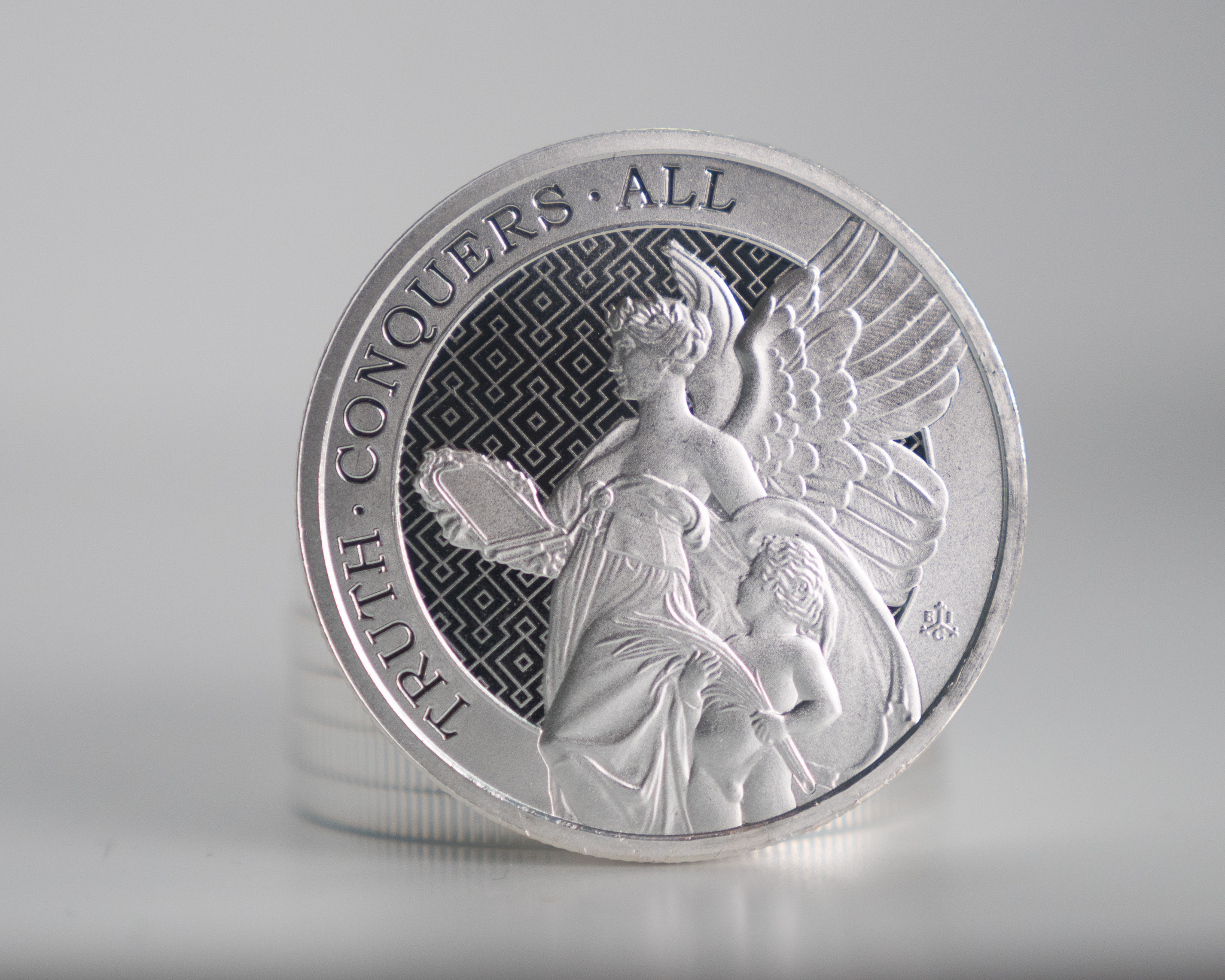 2022 Royal UK Mint Silver St Helena Truth Angel Coin 1oz Bullion Now