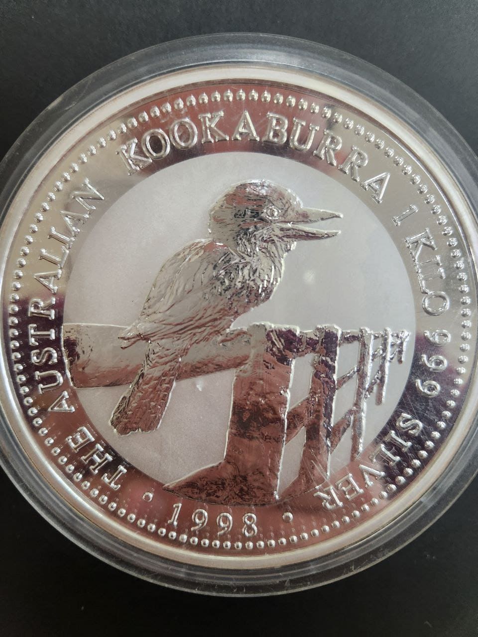 Auction Item 0017 - Buy Back 1998 Perth Mint Silver Kookaburra Coin 1kg ...