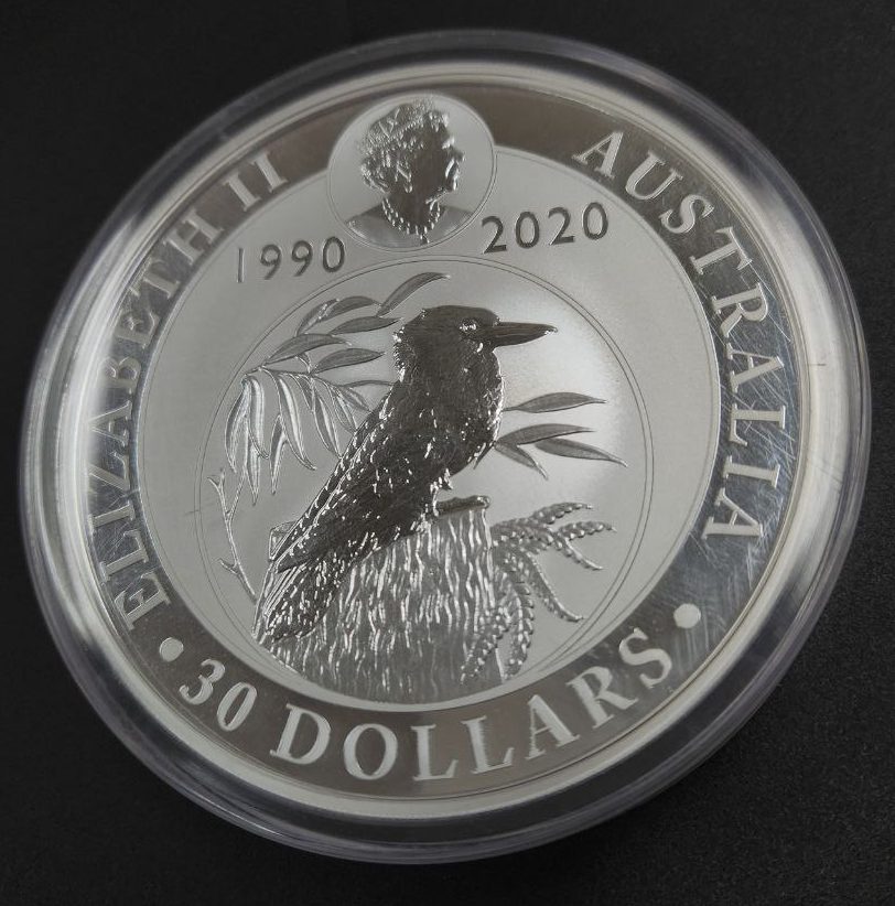 Auction Item 0033 - Buy Back 2020 Perth Mint Silver Kookaburra Coin 1kg ...