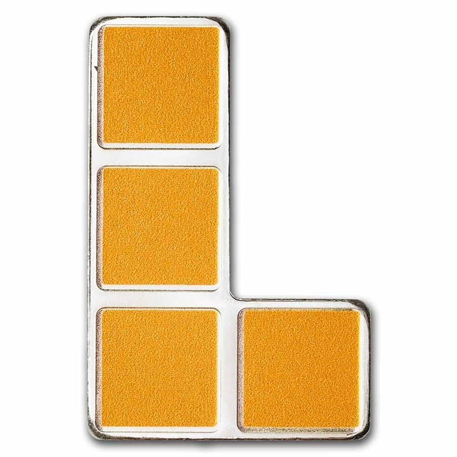 Silver Tetris Niue L Block Orange Coin Oz Bullion Now