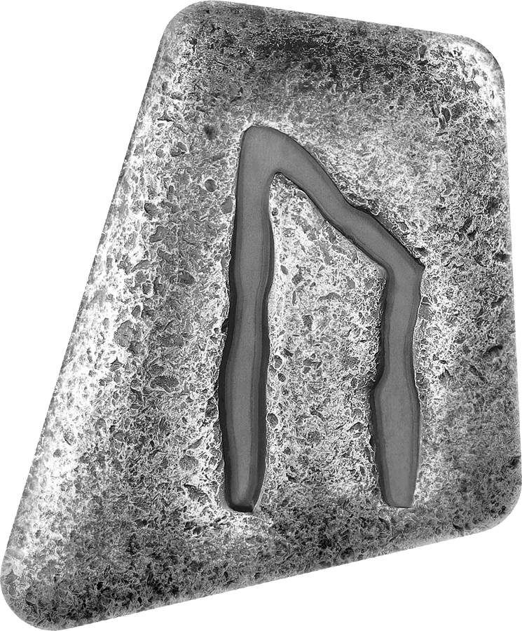 2023 Germania Mint Silver Rune Uruz Cast Bar 1oz Bullion Now