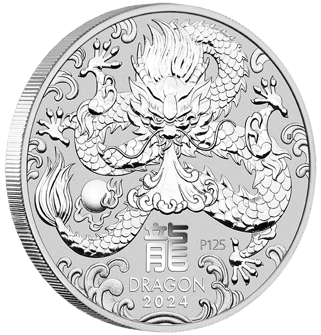 2024 Perth Mint Silver Lunar Dragon Coin 1kg Bullion Now