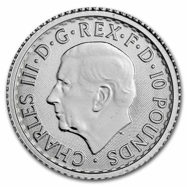2023 Royal UK Mint Platinum Britannia Coin 1/10oz - Bullion Now