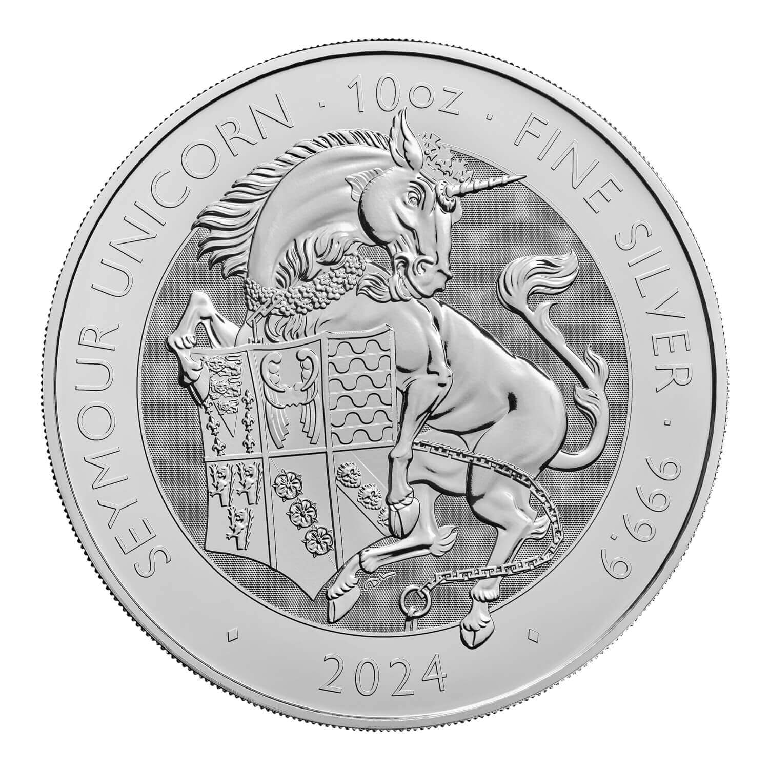 2024 Royal UK Mint Silver Tudor Beasts Unicorn Coin 10oz Bullion Now