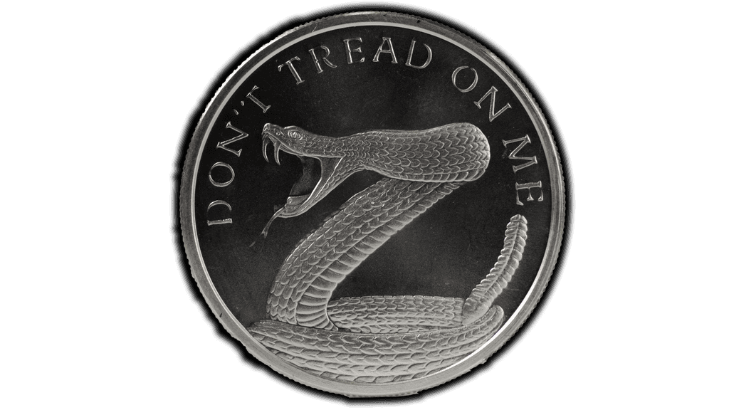 1 troy oz DONT TREAD ON ME - THE PRICE OF LIBERTY round .999 Fine