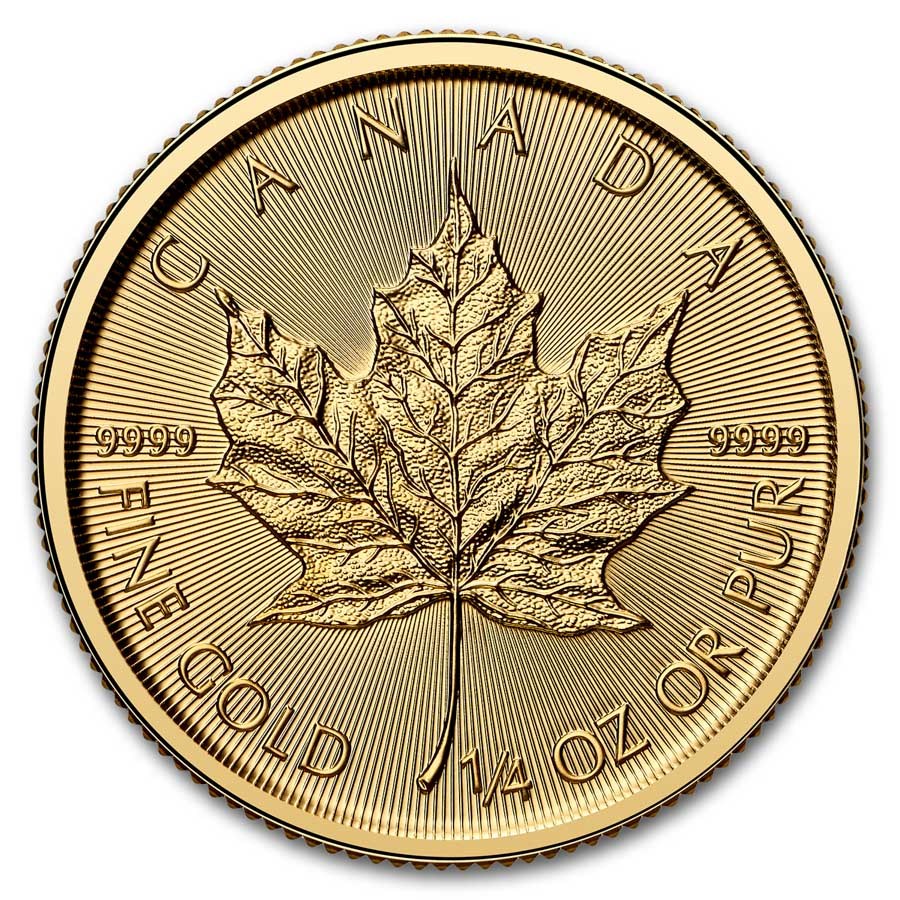 2025 Royal Canadian Mint Gold Maple Coin 1/4oz Bullion Now