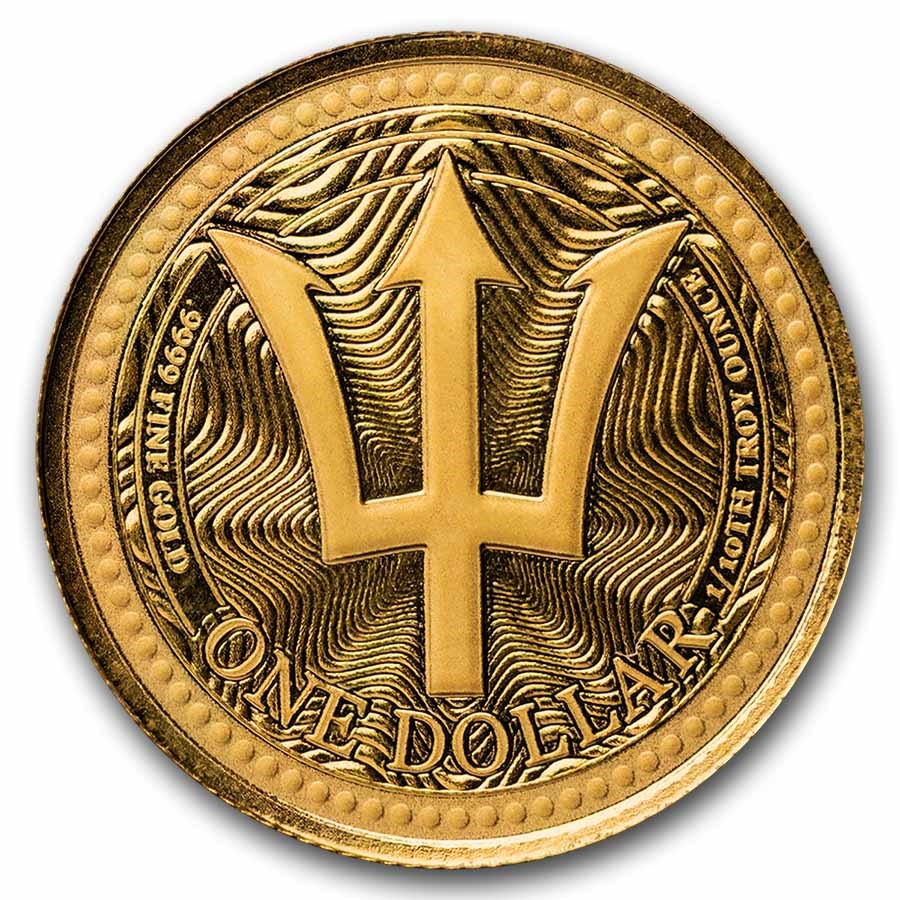 2025 Scottsdale Mint Gold Trident Coin 1/10oz - Bullion Now